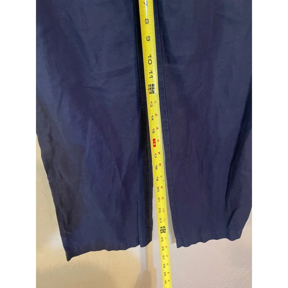 Banana Republic Martin Fit Navy Blue Wide Leg‎ Drawstring Pants Womens Size 10